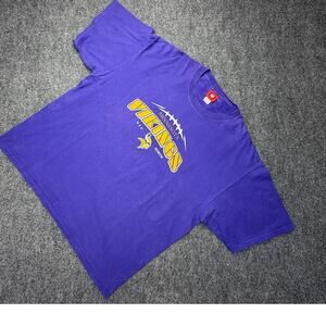 Vintage Minnesota Vikings NFL NFC North Purple Tee Shirt 2XL Football Graphic
